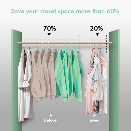 Smart Closet Organizer Foldable Hangers